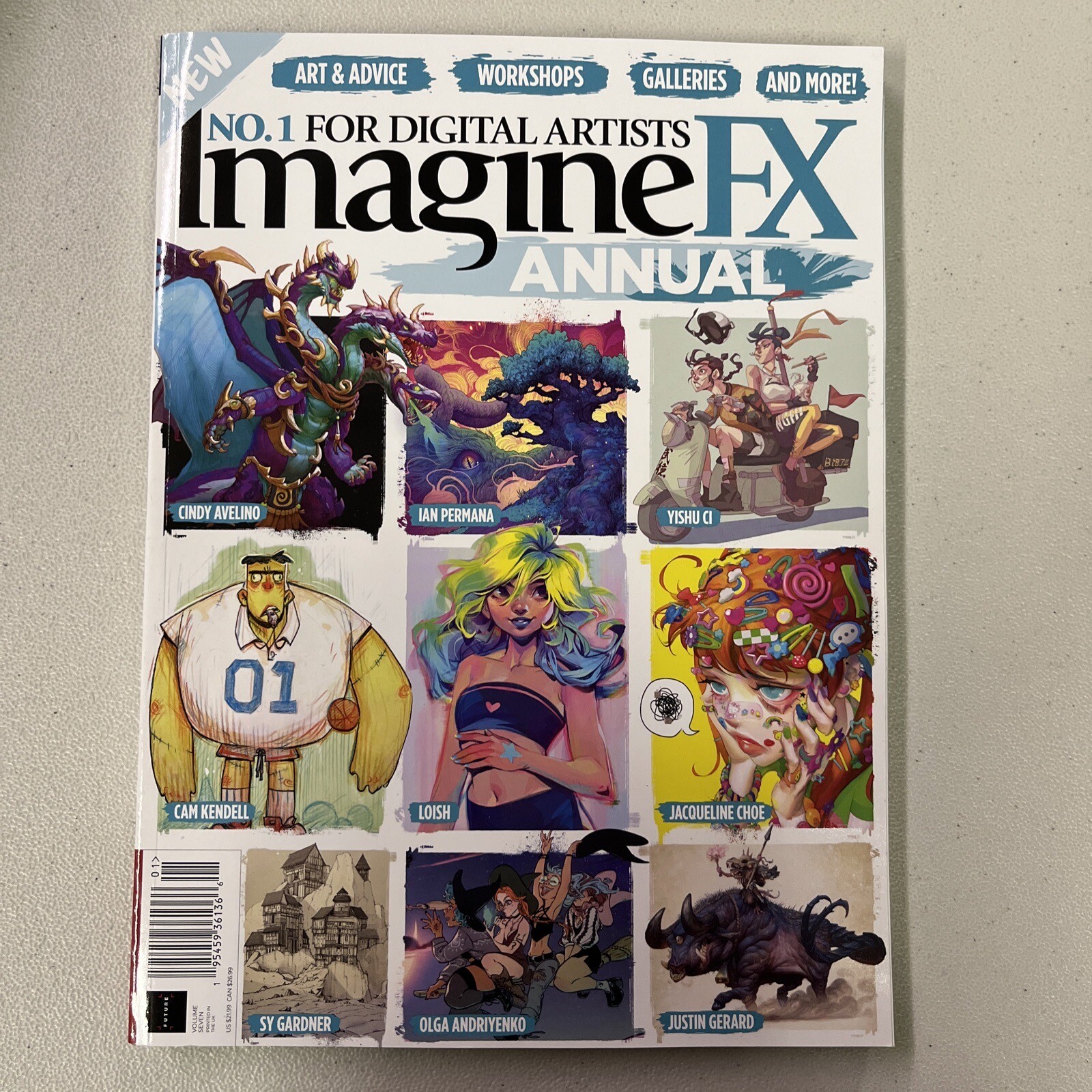 IMAGINE FX ANNUAL Magazine ART & ADVICE Workshops GALLERIES Sketchbooks vol. 7