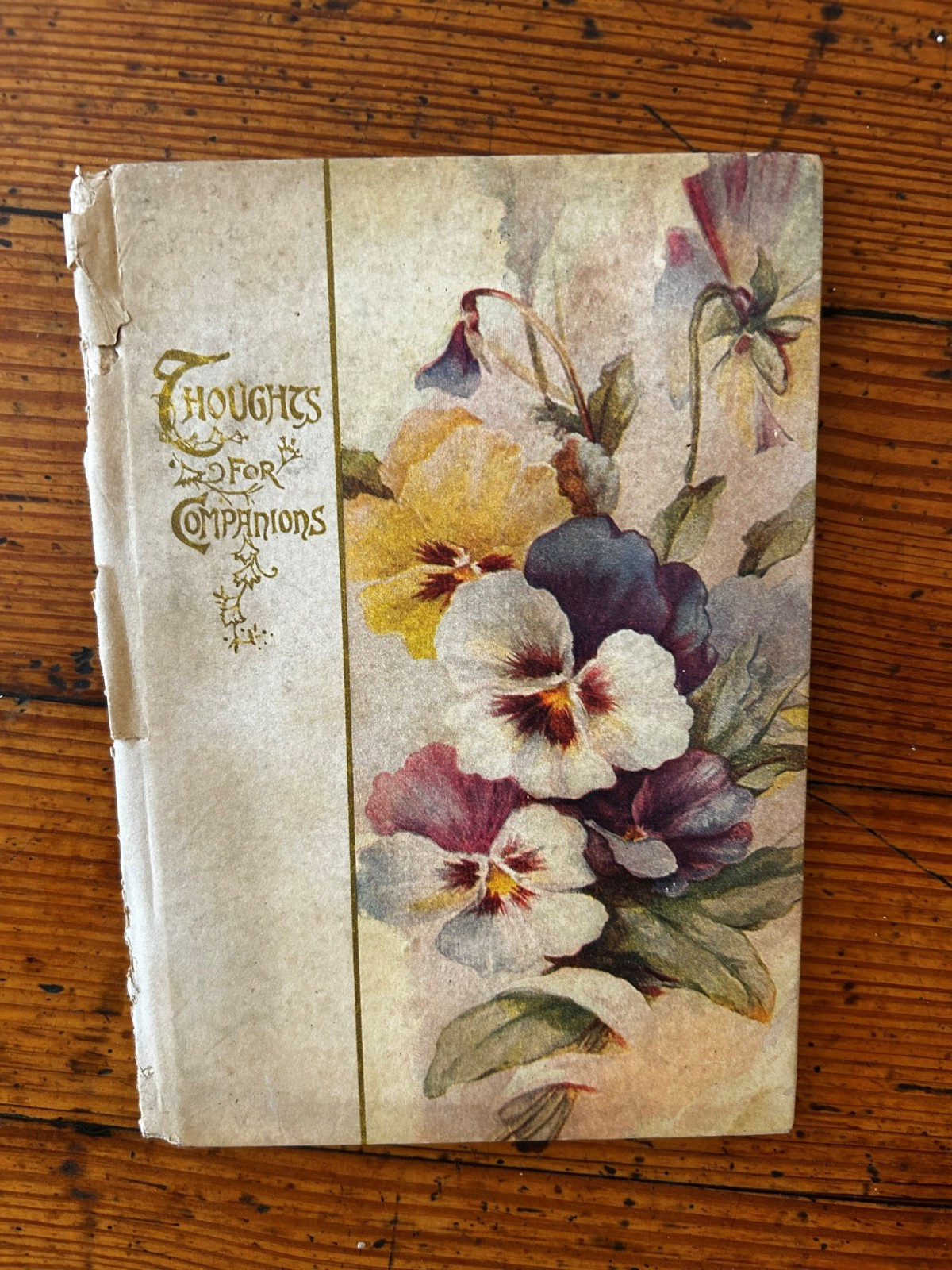 Thoughts for Companions – 1910 – Cupples & Leon – Gift Book Floral Art