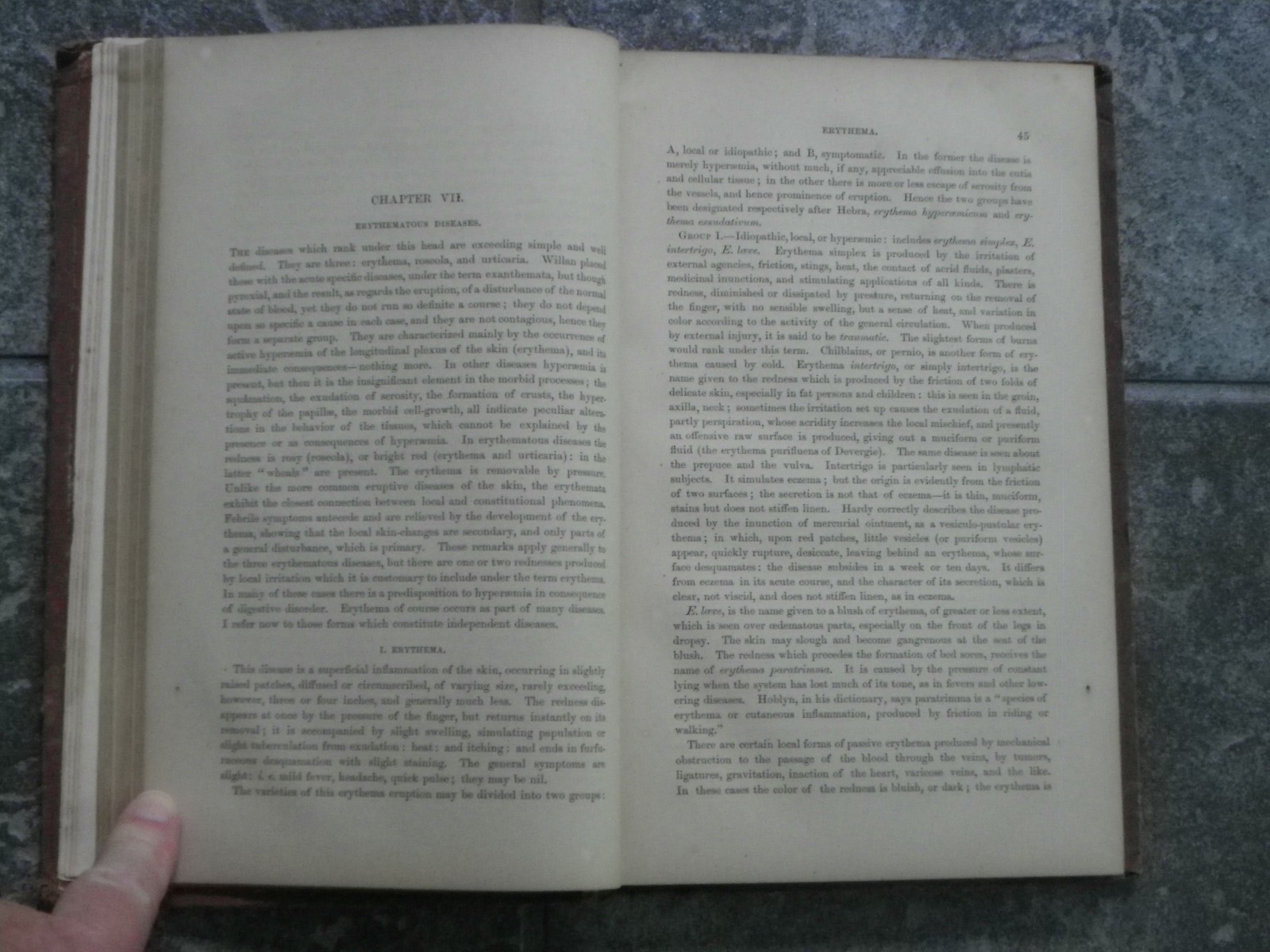 Skin Diseases-Description Pathology Diagnosis Treatment-Fox-1871-1st US Ed-Rare