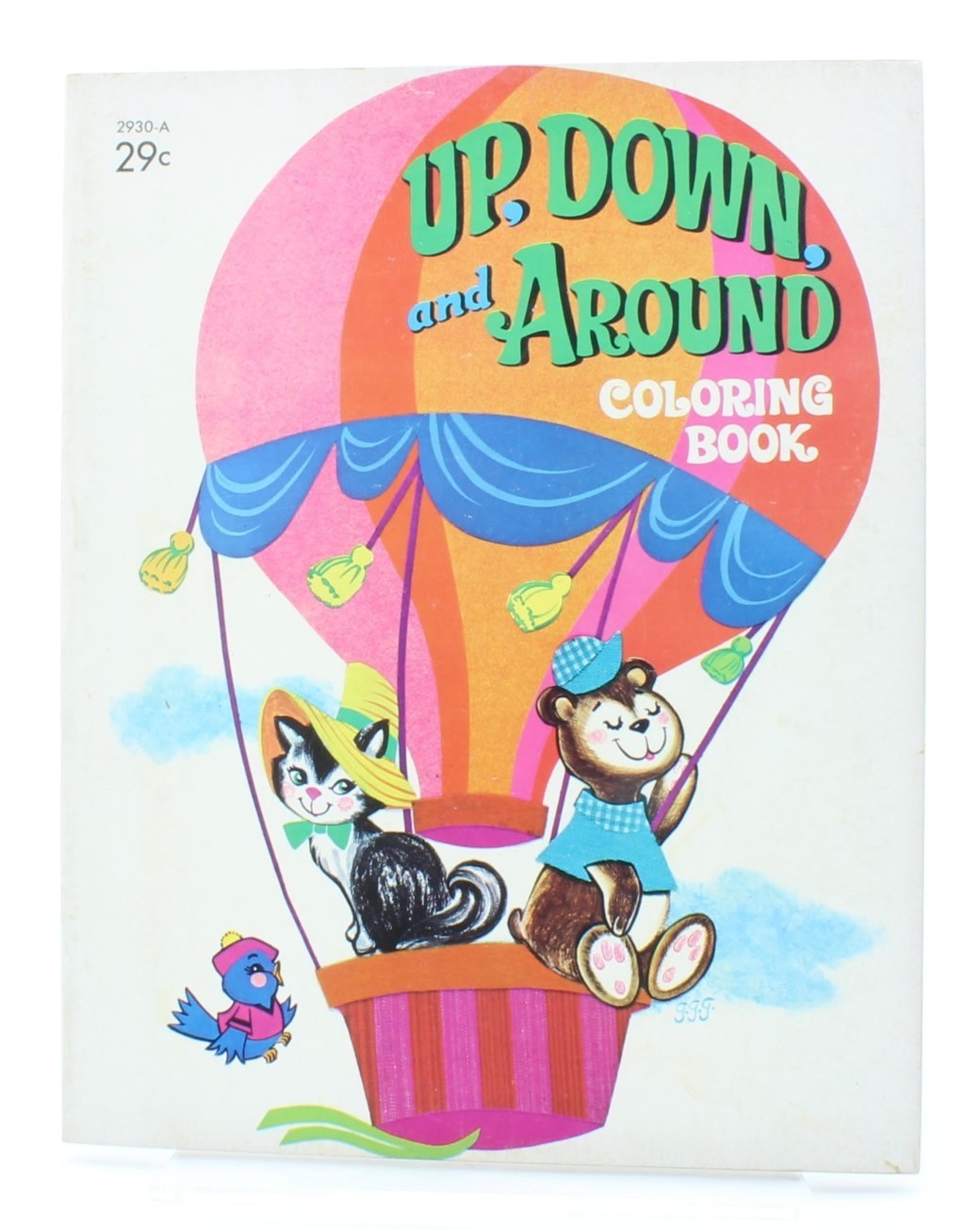 Western Publishing – Up, Down and Around Coloring Book – Vintage 1964 Paperback