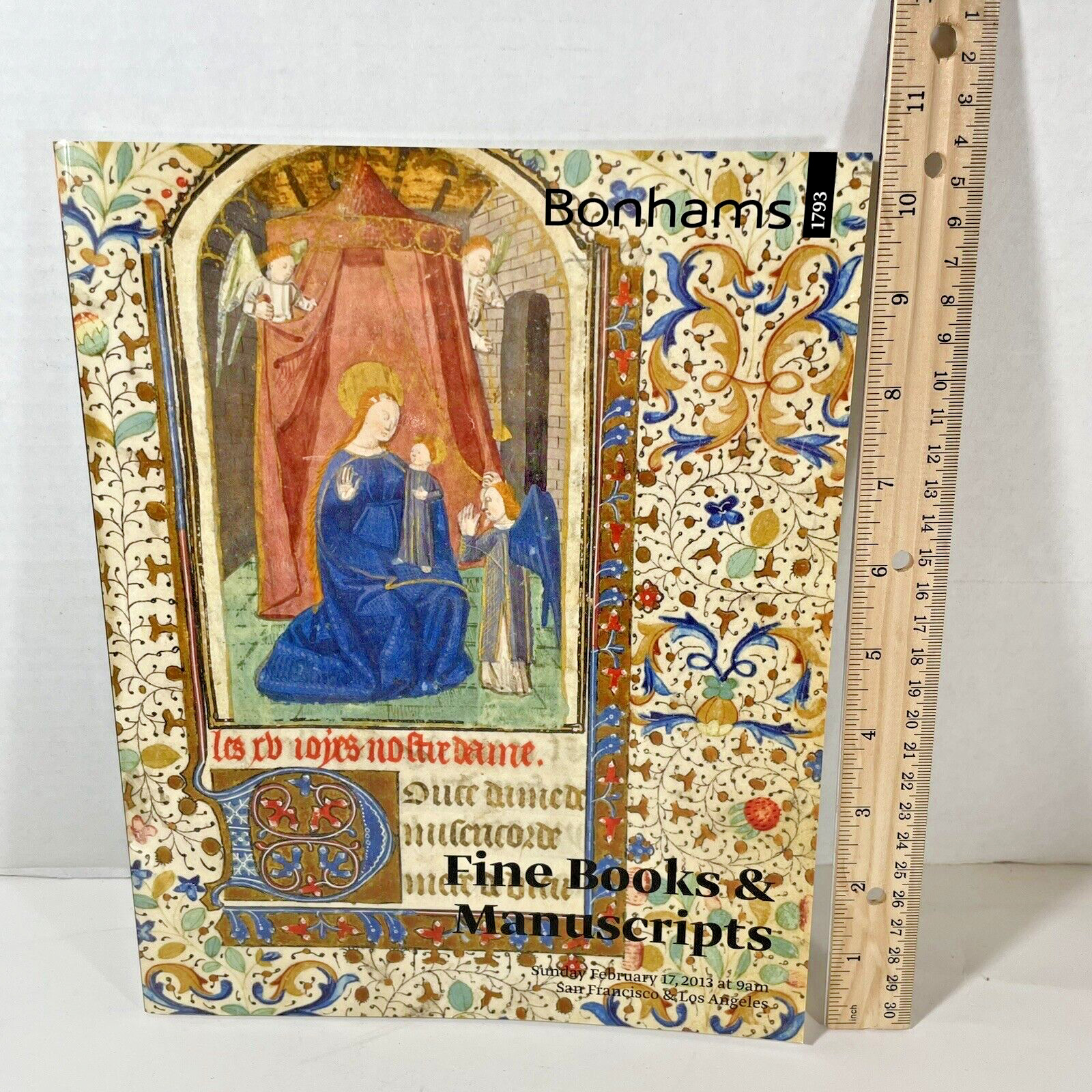 Bonham&rsquo;s Fine Books Auction Catalog 2-17-2013 LA SanFran 112 pages Like New!