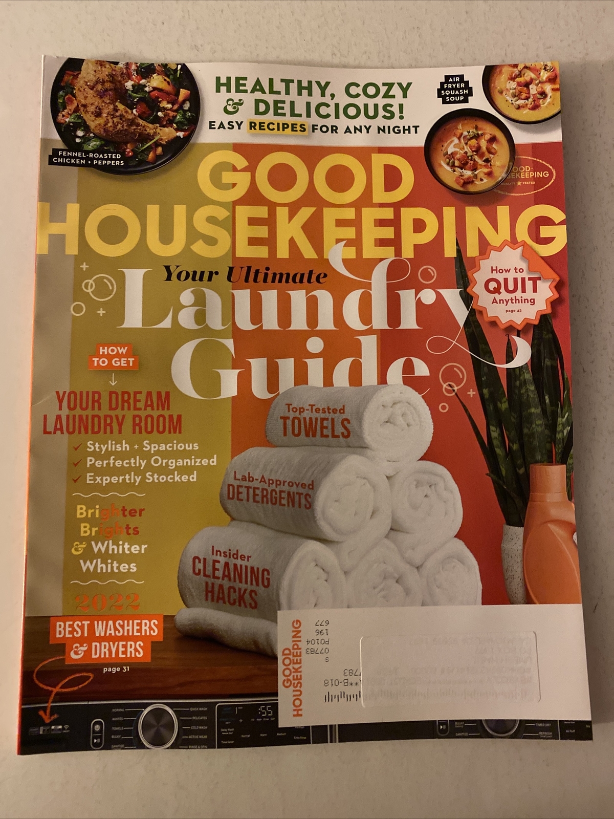 GOOD HOUSEKEEPING Laundry Guide Magazine JAN/FEB 2022 102 PAGES FREE SHIPPING