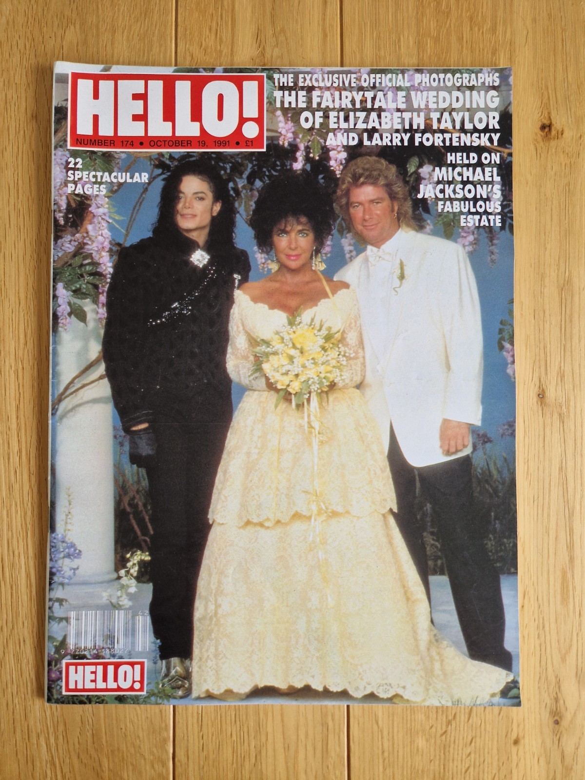 Hello Magazine 19 October 1991 Issue Number 174 Elizabeth Taylor Michael Jackson