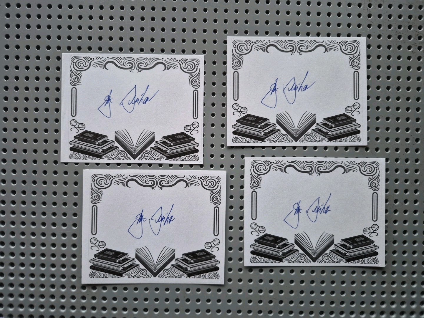 John Grisham Signed , autographed , bookplate 3.0 x 4.0 No Inscription
