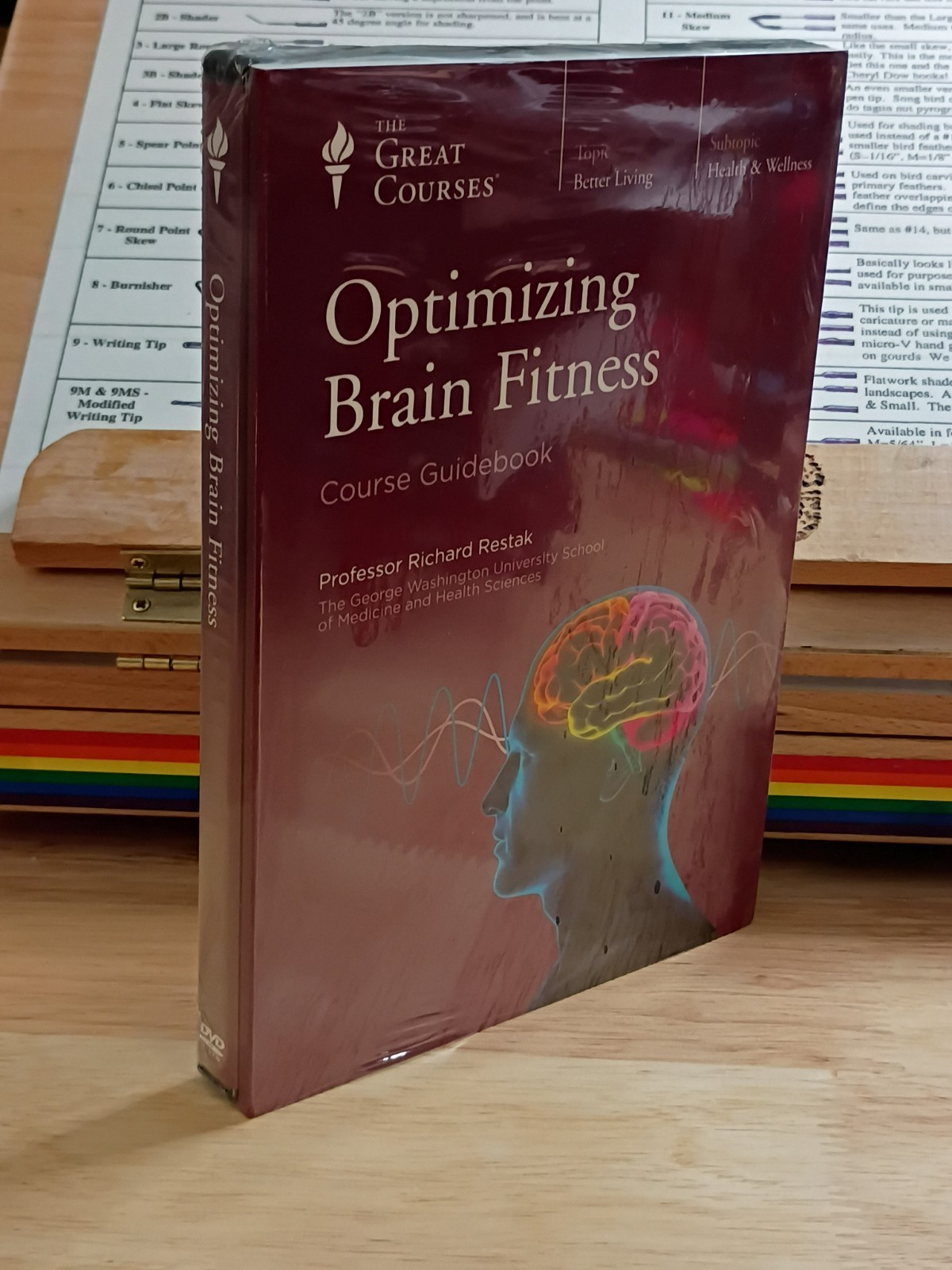 The Great Courses: Optimizing Brain Fitness – 2 DVDs + Course Guidebook NEW