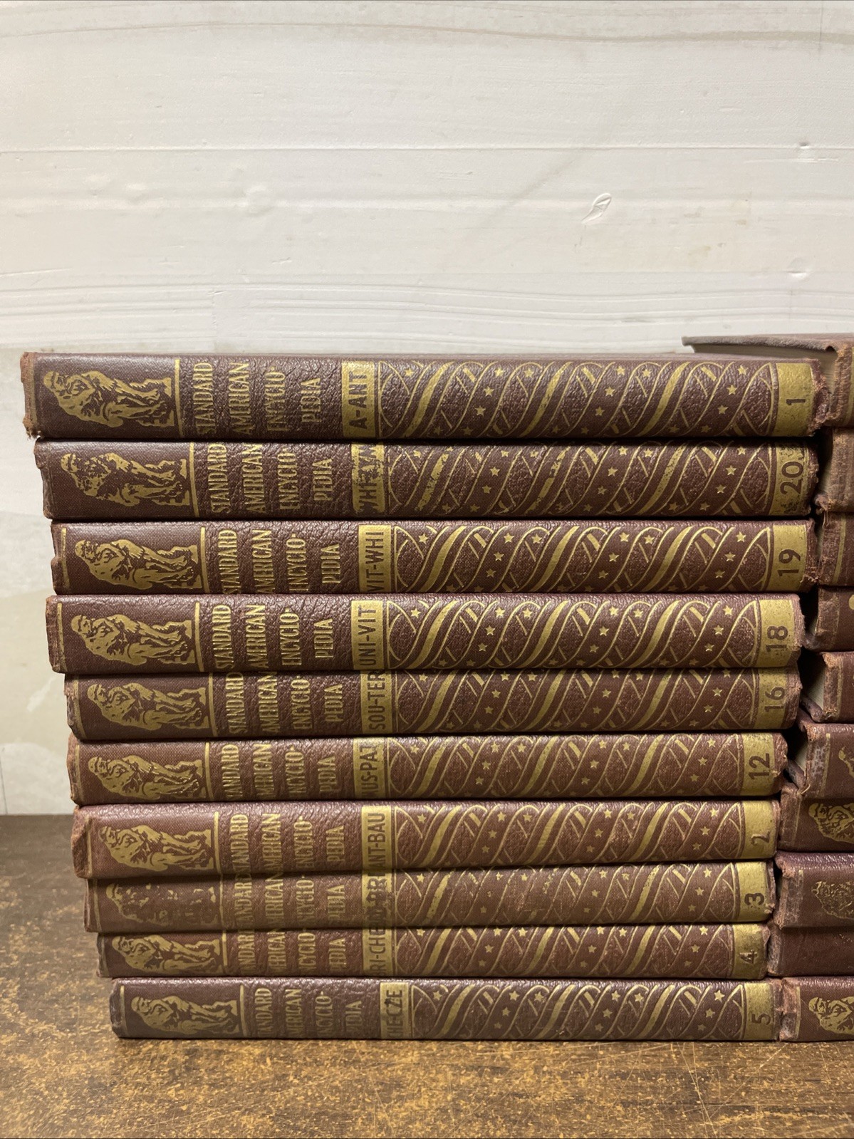 The Standard American Encyclopedia Complete Set of 20 Volumes 1939-1941 Vintage