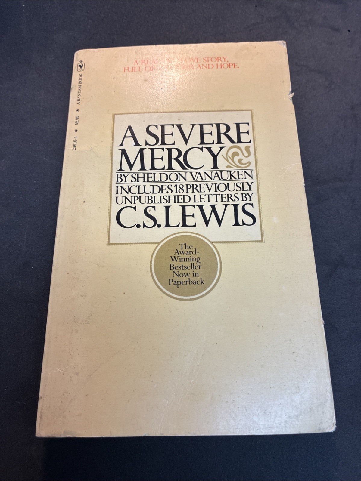 A Severe Mercy Sheldon Vanauken 18 Letters by C.S. Lewis 1979 Paperback