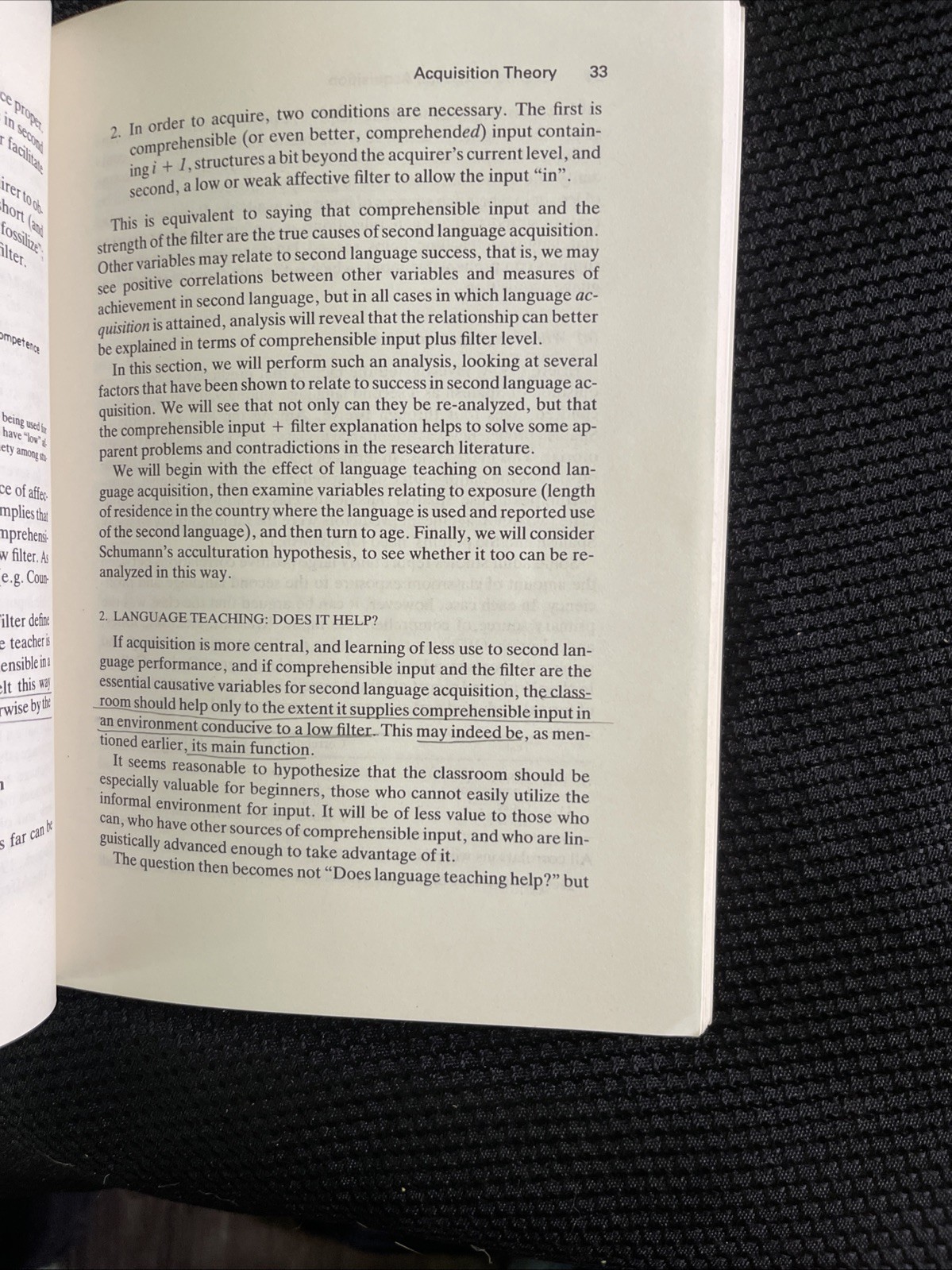 PRINCIPLES AND PRACTICE IN SECOND LANGUAGE ACQUISITION By Stephen D. Krashen