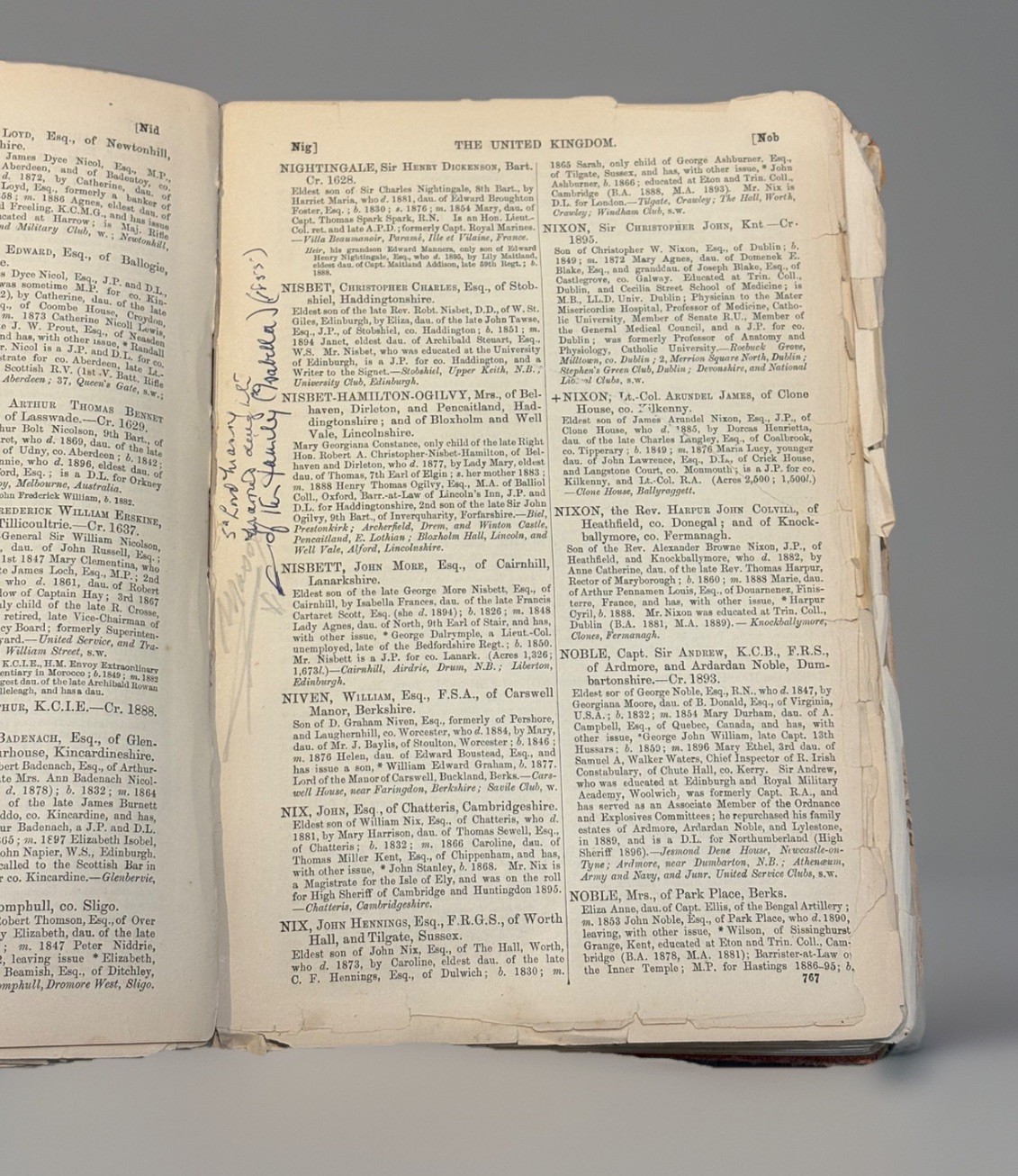 Walford&rsquo;s County Families of the United Kingdom book – 1898