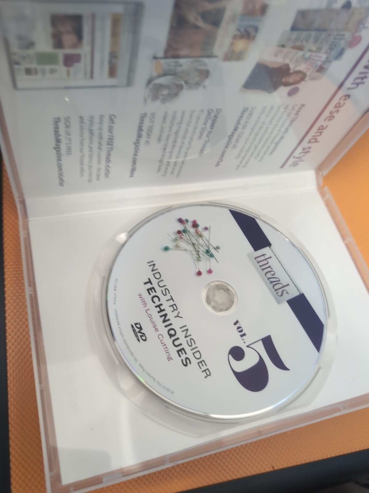 Threads Industry Insider Techniques, Vol. 5 by Cutting, Louise DVD 📀