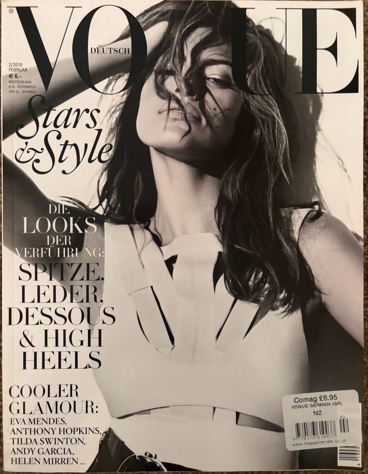 Vogue magazine Germany 2010 February – Eva Mendes (UK seller)