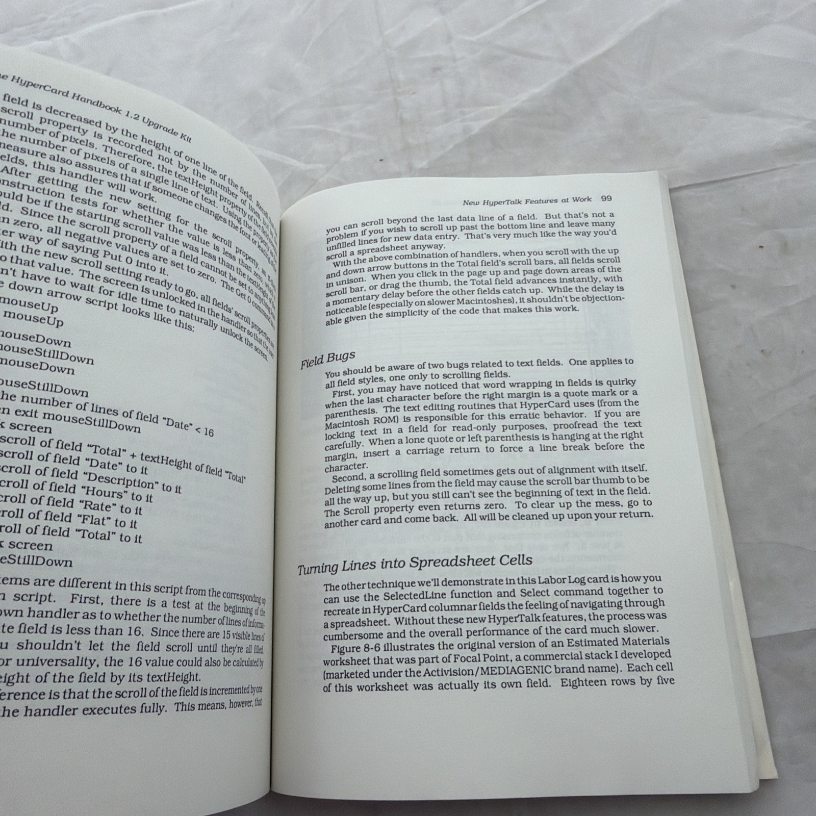 The HyperCard Handbook 1.2 Upgrade Kit