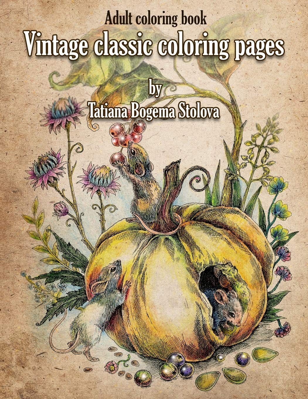 Vintage Classic Coloring Pages: Adult Book (Relaxing coloring…