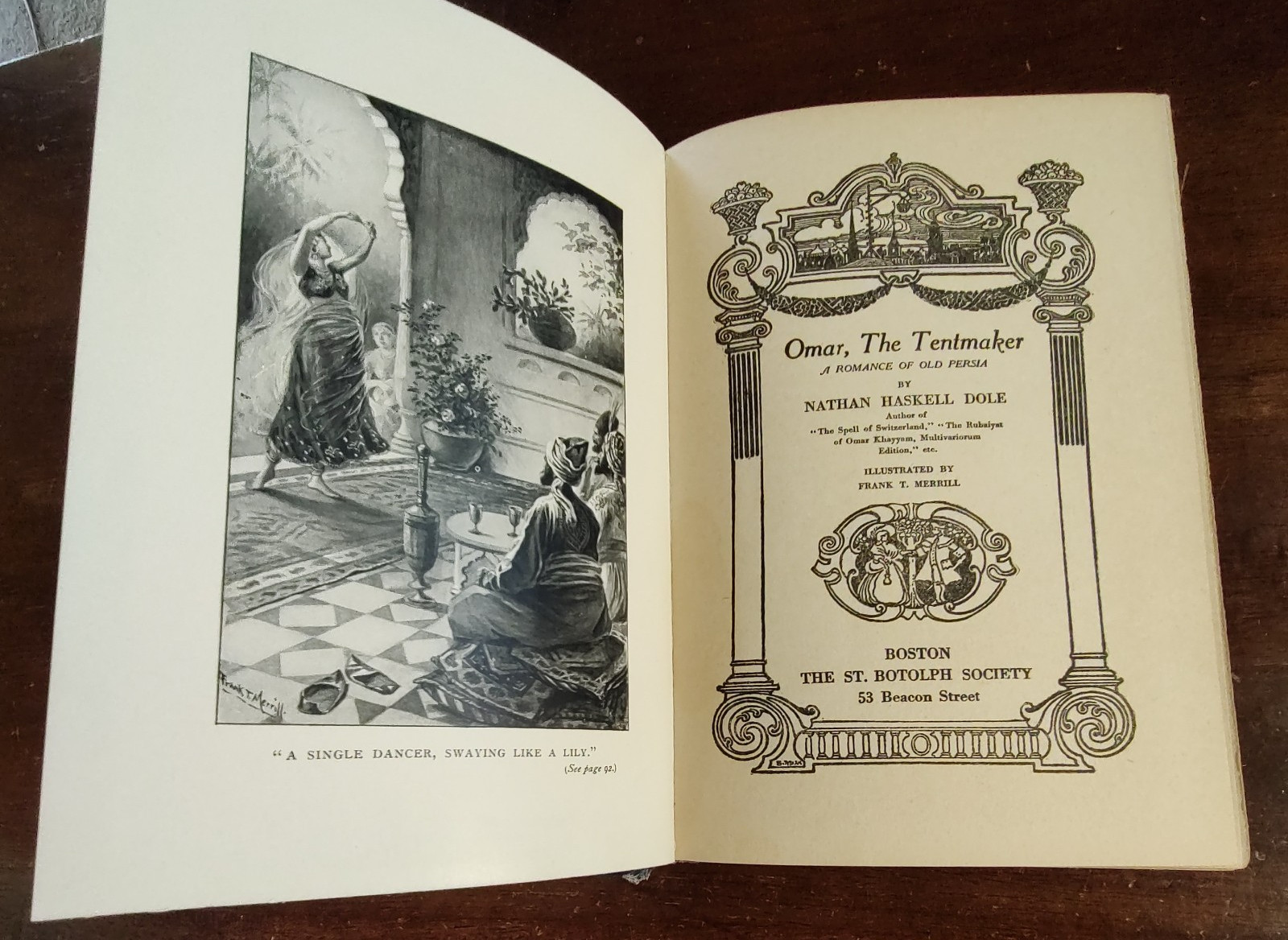 Omar the Tentmaker, 1922 St. Botolph Society, Unmarked, Tight Binding