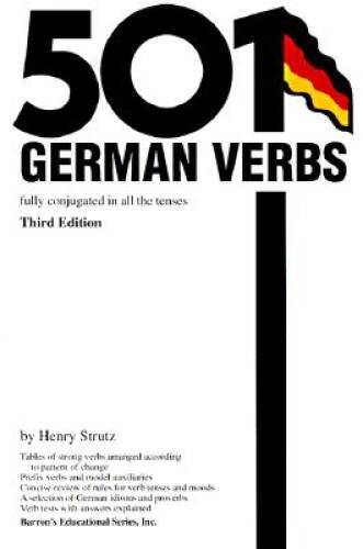 501 German Verbs – Paperback By Strutz, Henry – GOOD