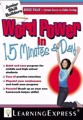 Word Power in 15 Minutes a Day [With CD (Audio)] by LearningExpress LLC Editors