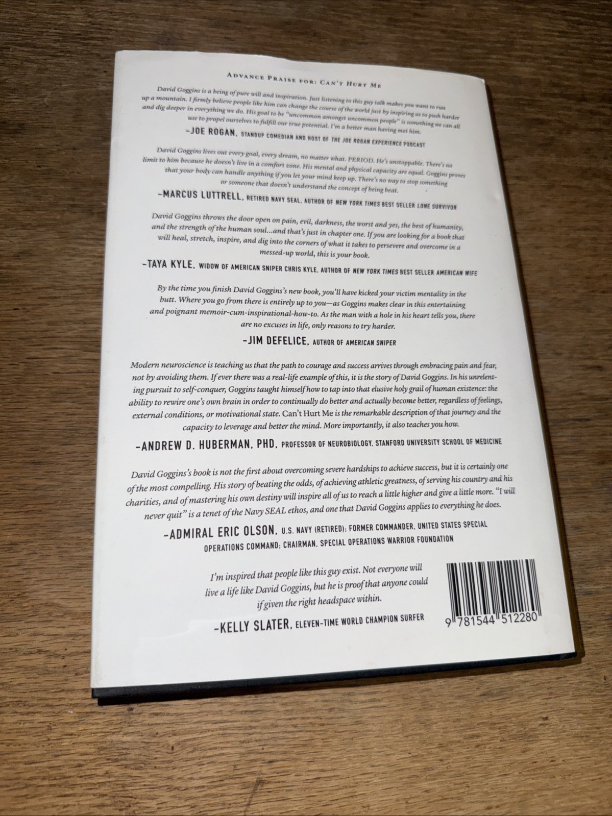Can&rsquo;t Hurt Me: Master Your Mind and Defy the Odds by David Goggins – HC – NEW