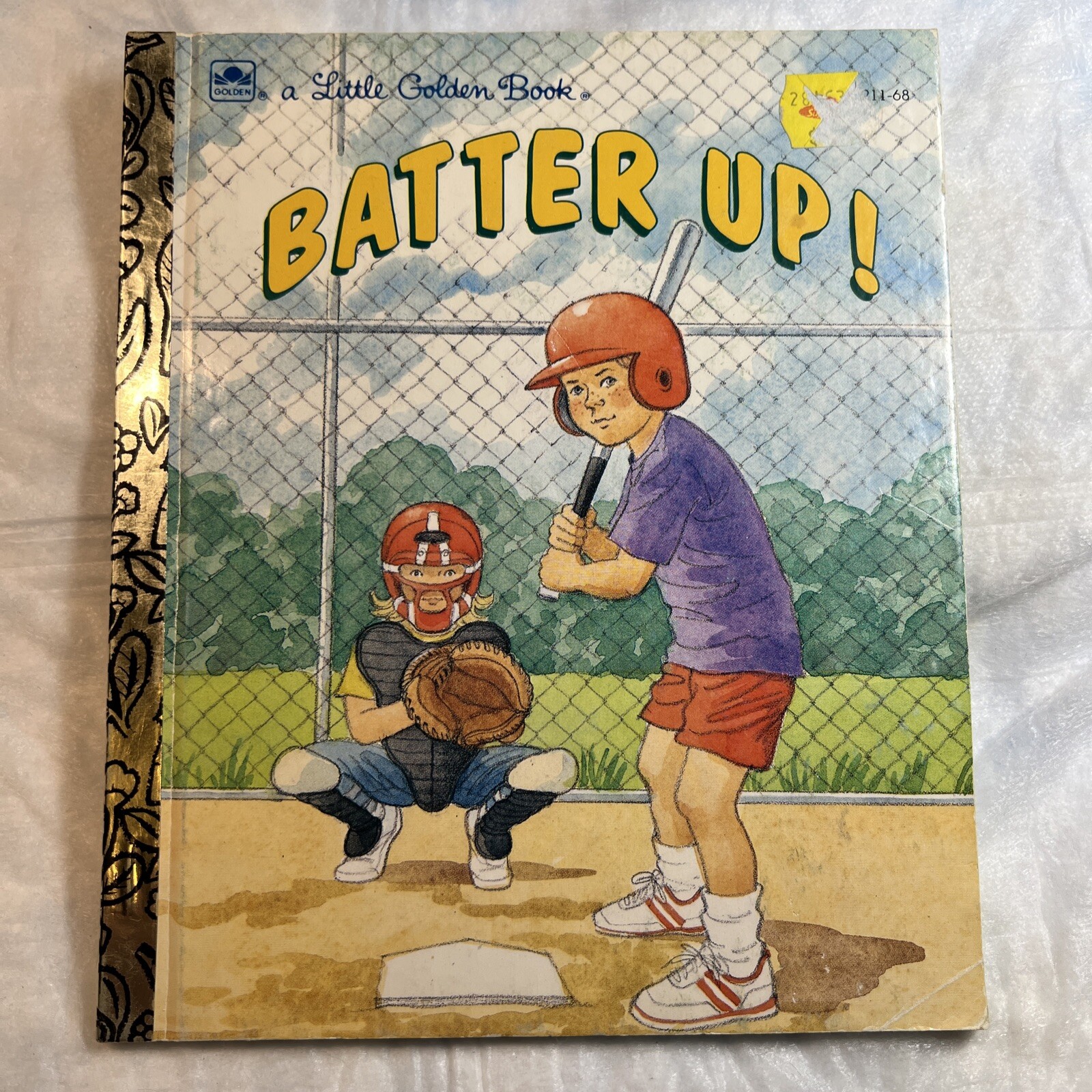Vintage A Little Golden Book Batter Up! 211-68 1991 #485