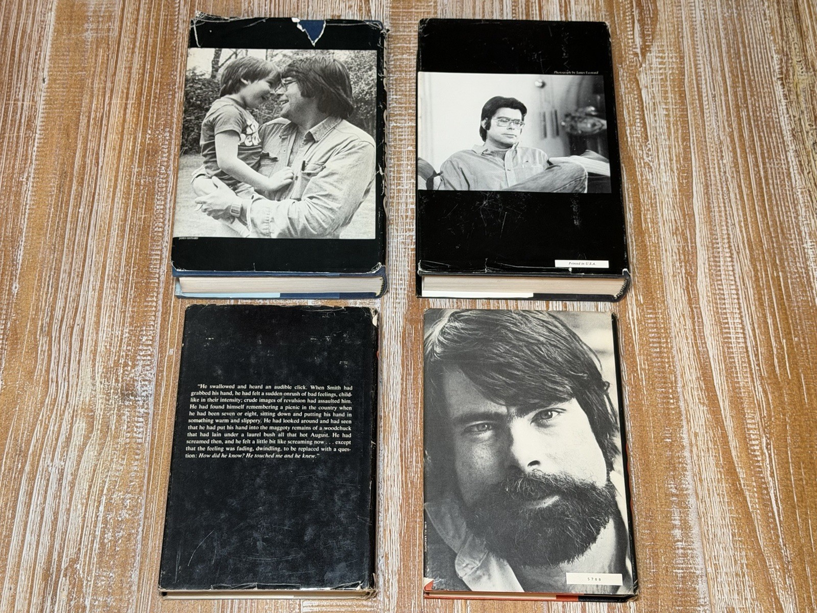 Stephen King Hardcover Book Lot (4) 1st E Cujo, Dead Zone, Skeleton Crew