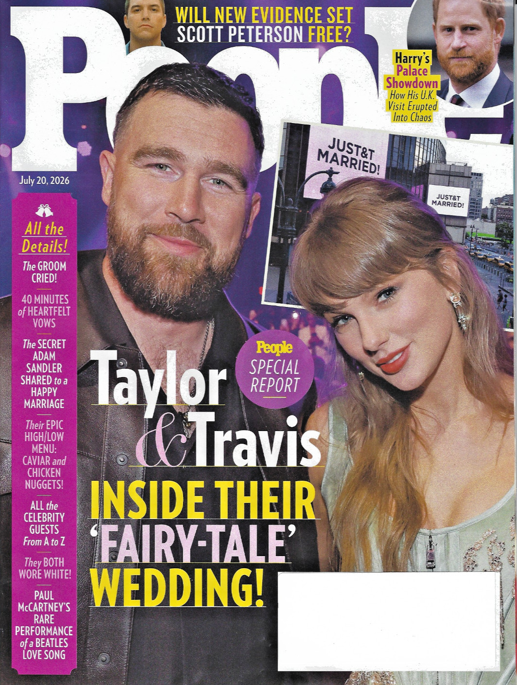 People Magazine July 20th 2026 Taylor Swift & Travis the Wedding ~ All Details