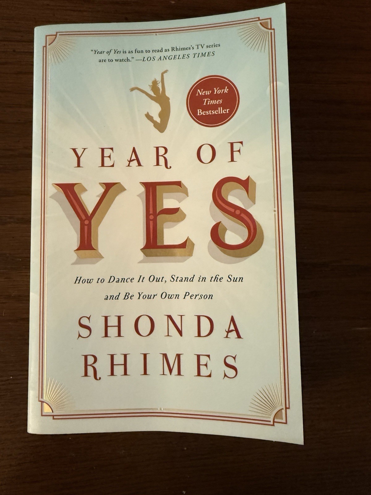Year of Yes by Shonda Rhimes NY Times Bestseller Book