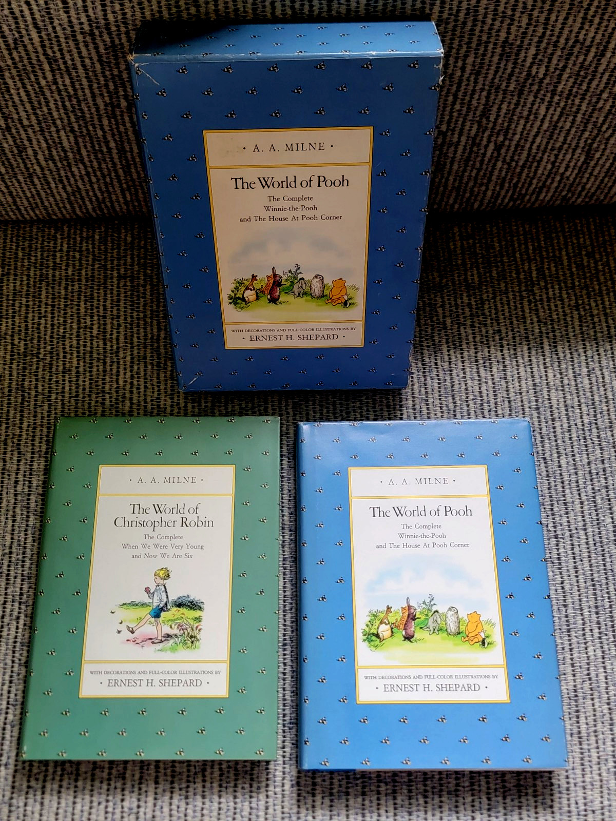 The WORLD of POOH and Christopher ROBIN ~ 2 Hardcover Book BOX SET A. A. Milne