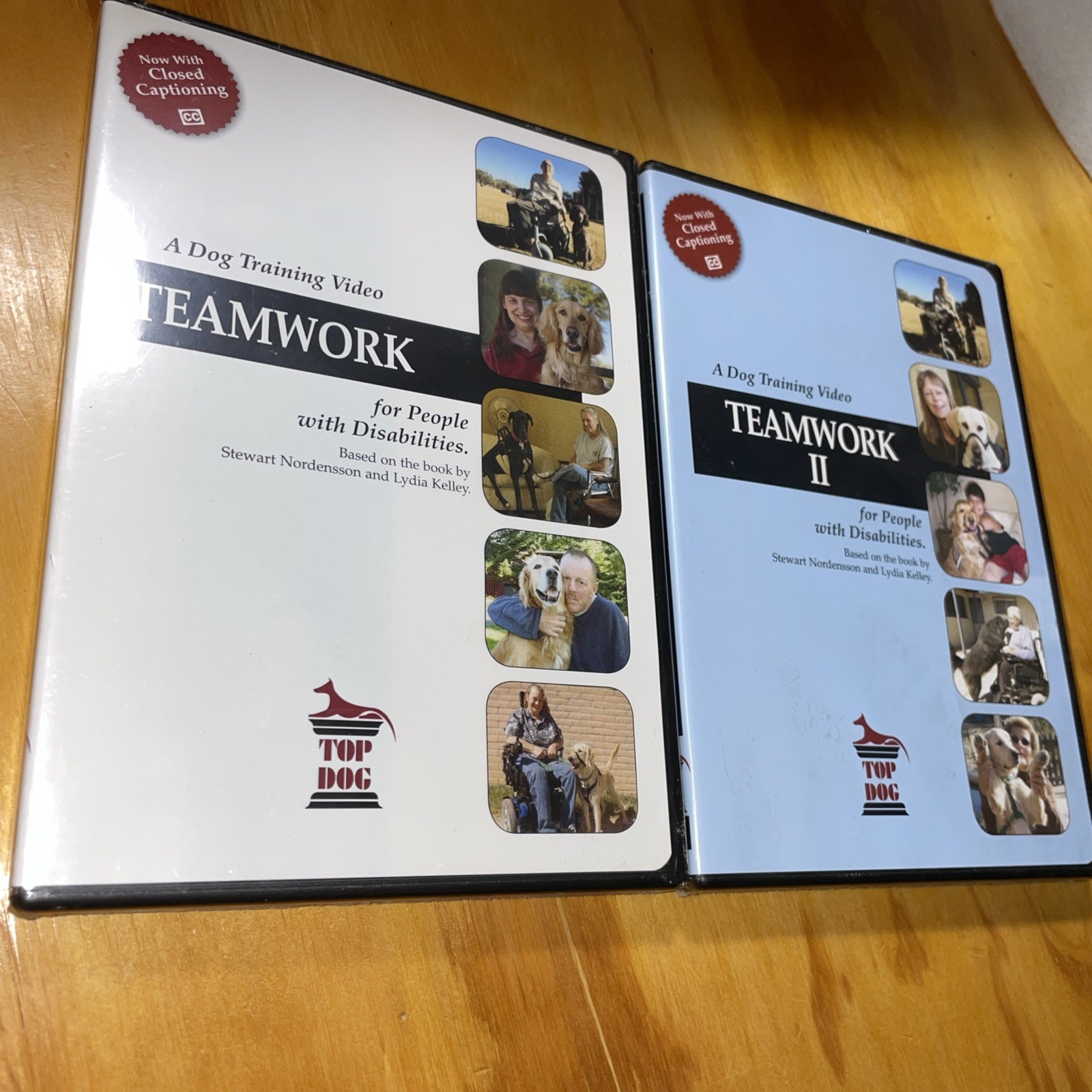 TEAMWORK I & II – DOG TRAINING 2 DVD’s FOR PEOPLE WITH DISABILITIES *Sealed*