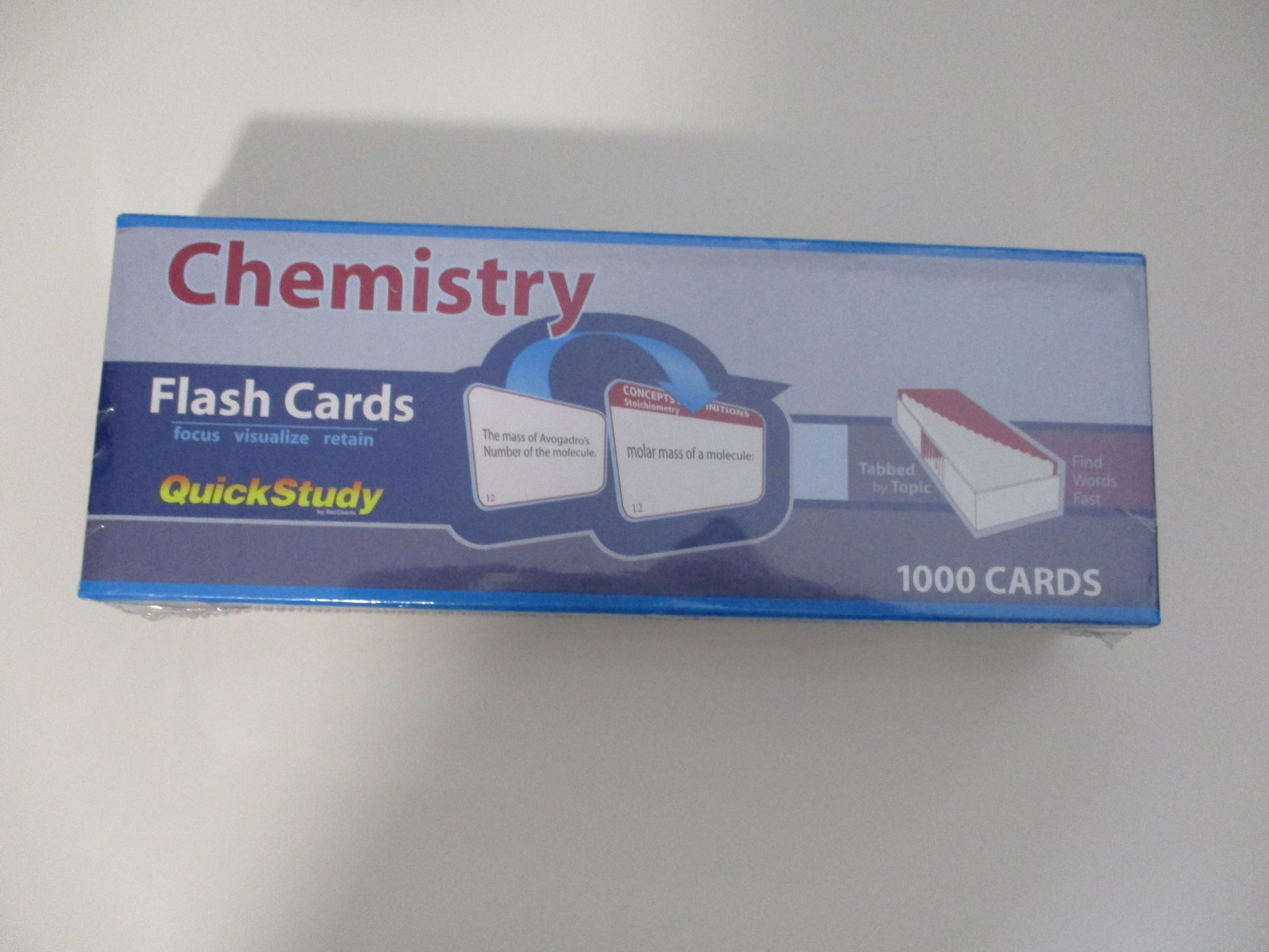 Chemistry Flash Cards: A Quickstudy Reference Tool 1000 CARDS