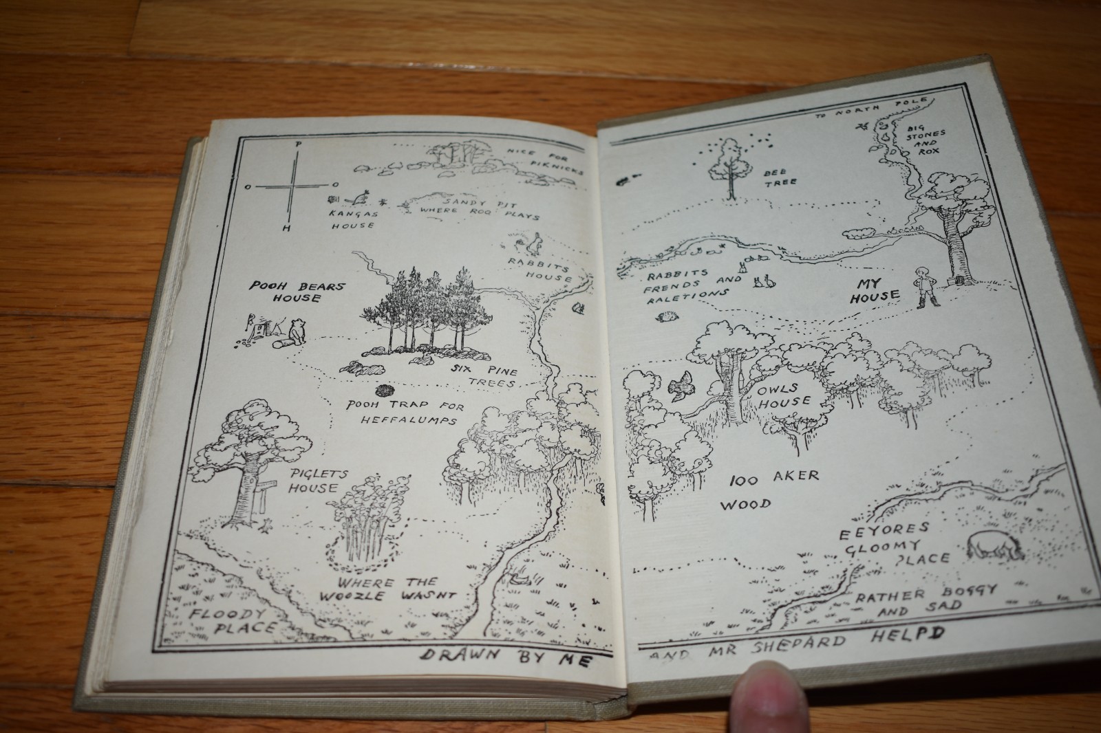 Vintage Winnie The Pooh Hardcover Book By A.A. Milne, E.P. Dutton & Co