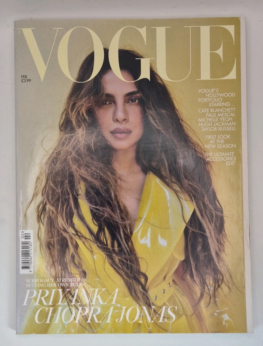 Vogue UK British Magazine February 2023 Priyanka Chopra Jonas Vivienne Westwood