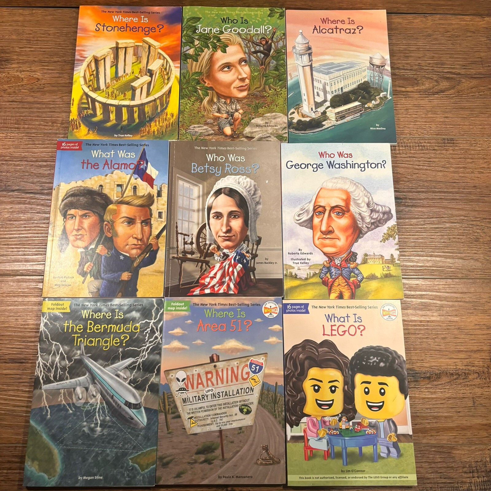 Qty-9 Who what where was book lot of paperback books Lot nonfiction Biography HQ