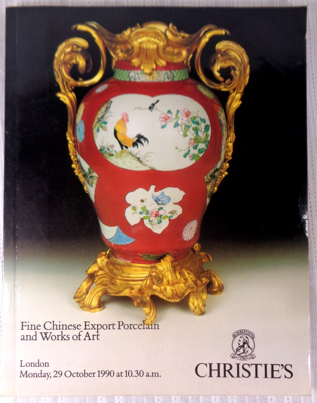 Christie’s Chinese Export Porcelain & Works Art Auction Catalog London 10/29/90