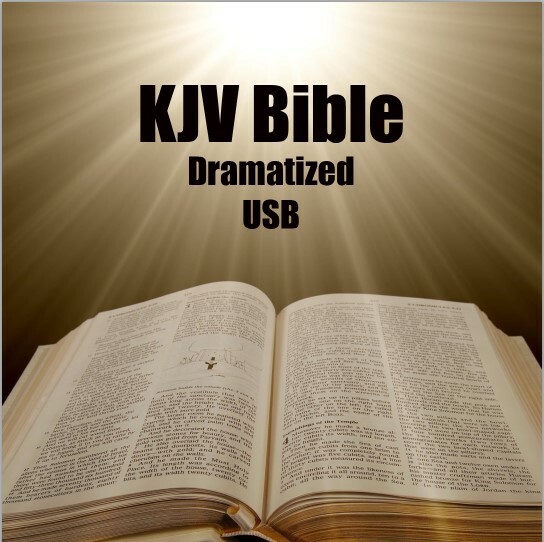 King James Version KJV Audio Bible Dramatic w/ Music, MP3 Audio Book USB Drive