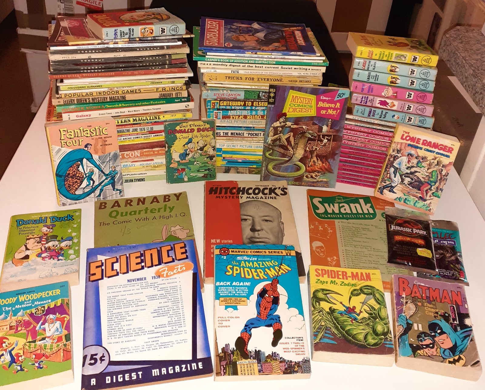 105x Huge RARE VINTAGE DIGEST COMICS BLB PULPS PAPERBACKS lot 1940s 50s 60s 70s
