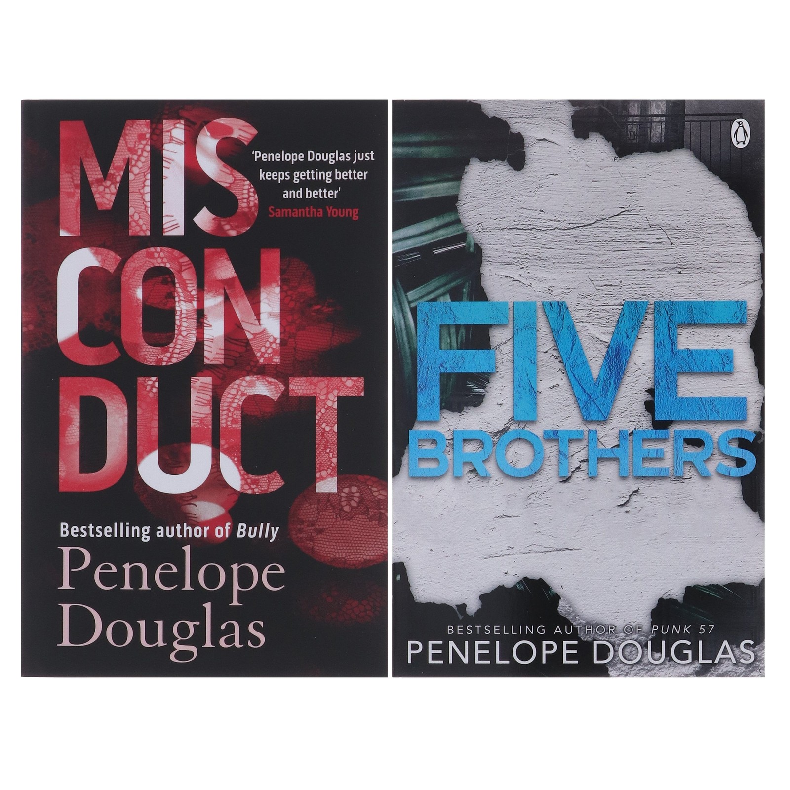 Penelope Douglas (Misconduct & Five Brothers) 2 Books Set – Fiction – Paperback
