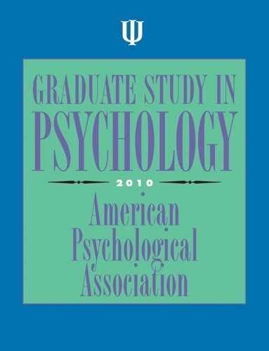 Graduate Study in – Paperback, by American Psychological Association – Very Good