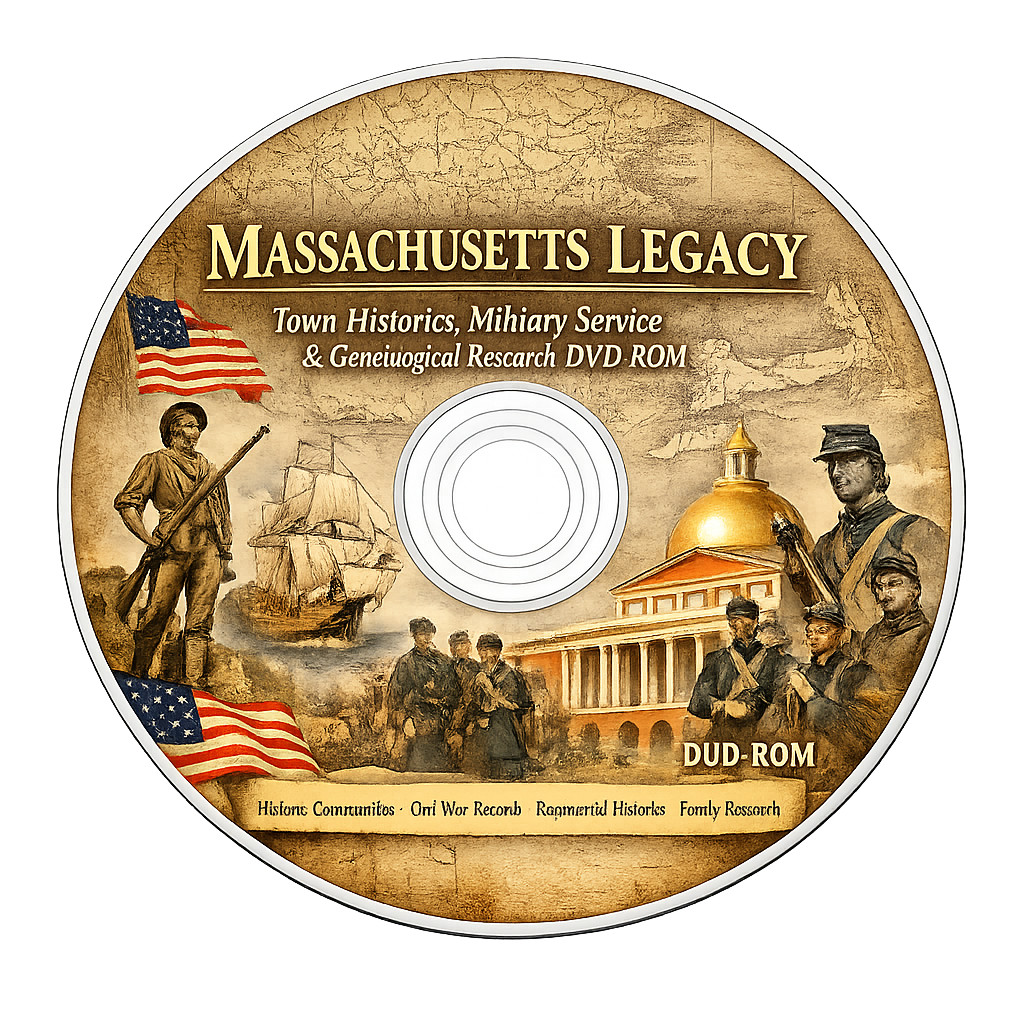 Massachusetts Heritage Research DVD‑ROM Civil War Service & Genealogy History
