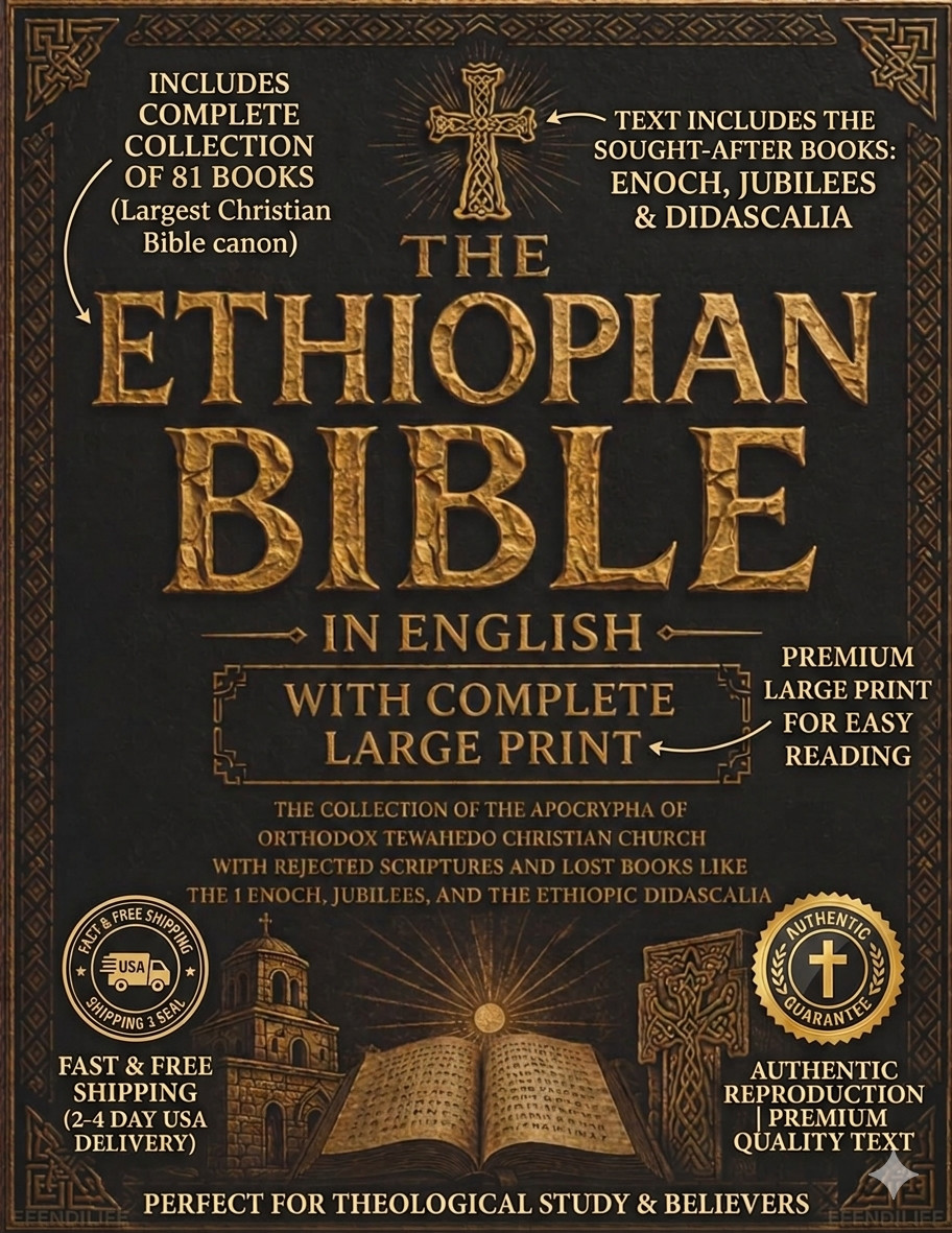 The Ethiopian Bible Eng Complete Large Print Apocrypha Enoch Jubilees 81 Books
