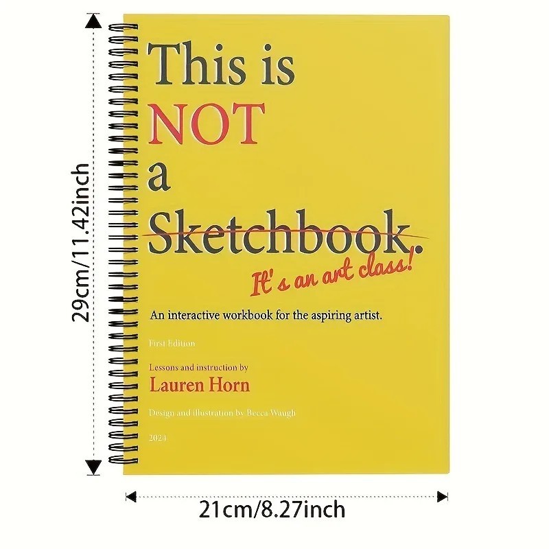 « This is Not a Sketchbook » – Interactive Art Class Drawing Book for Adults & Kid