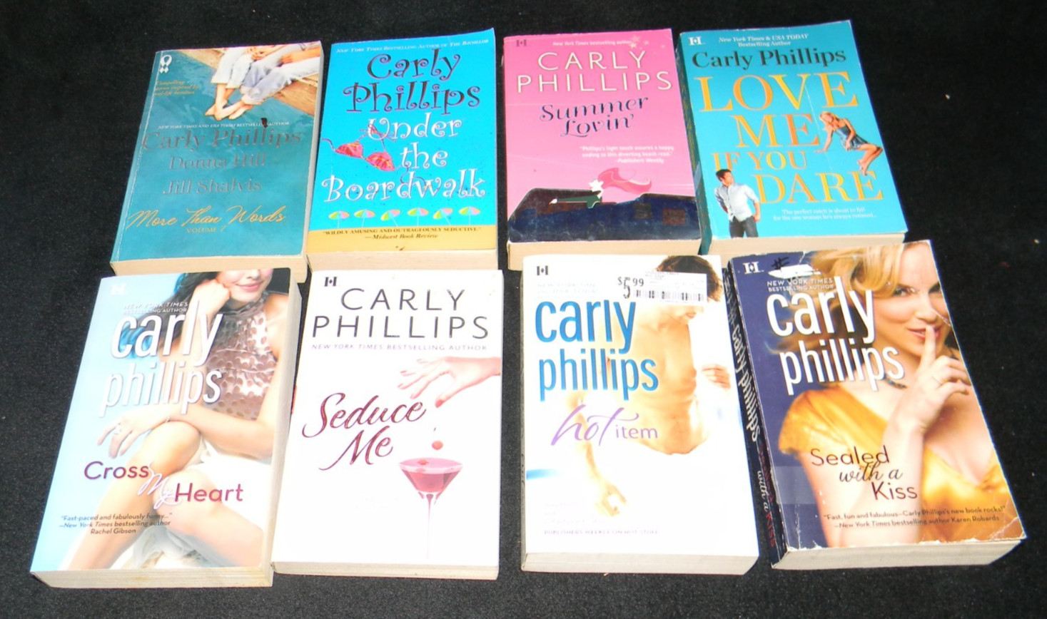 Lot Of 8 Carly Phillips Contemporary Romance Novels ~ Paperbacks