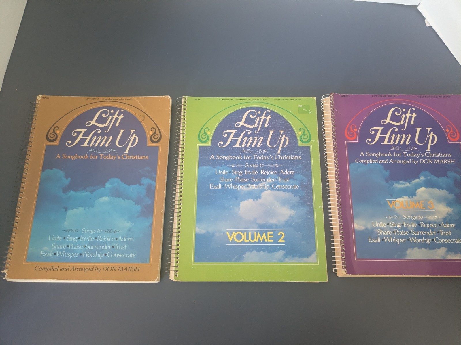 Lift Him Up Songbooks Vols 1, 2, & 3 Don Marsh (Large 12 X 9.5 In)