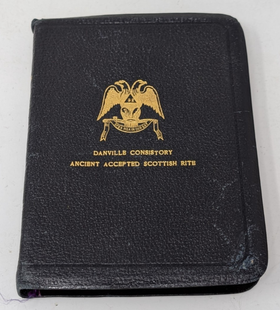 Ancient Accepted Scottish Rite Freemason Masonic Bible New Testament VTG 1930s