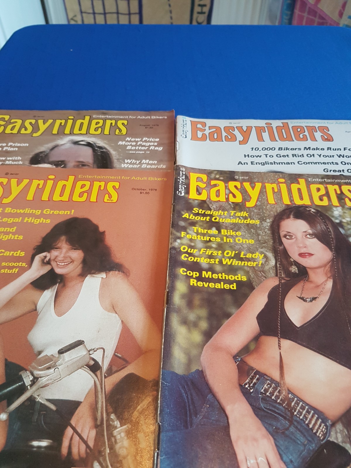 Vintage easyriders magazines x 4 1978 adult bikers
