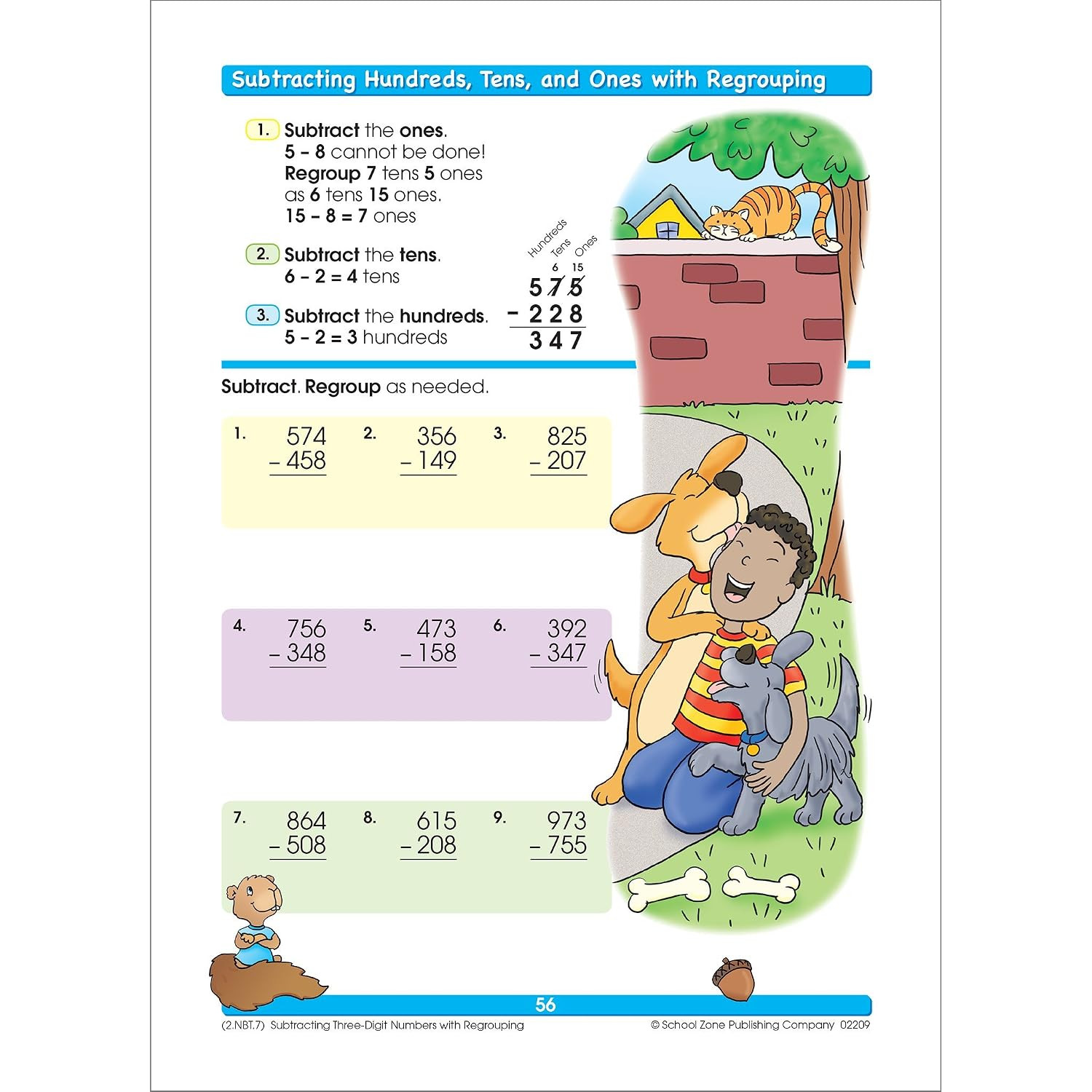 Addition & Subtraction Workbook for 1st & 2nd Grade, Ages 6-8