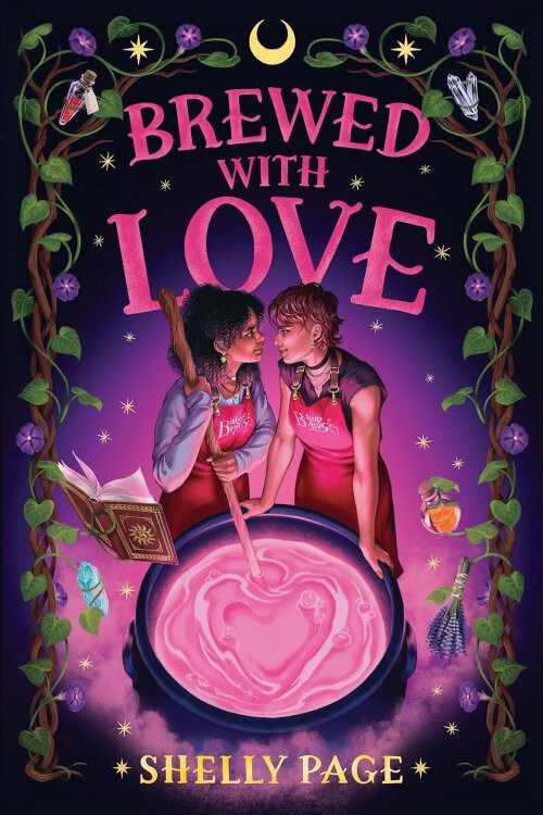 Brewed with Love by Shelly Page 2025 LGBT Romance Fantasy 1st/1st Paperback