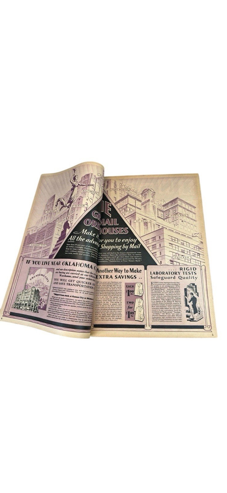 Vintage 1932 Montgomery Ward Fall & Winter Catalog 600 + pages – SCARCE
