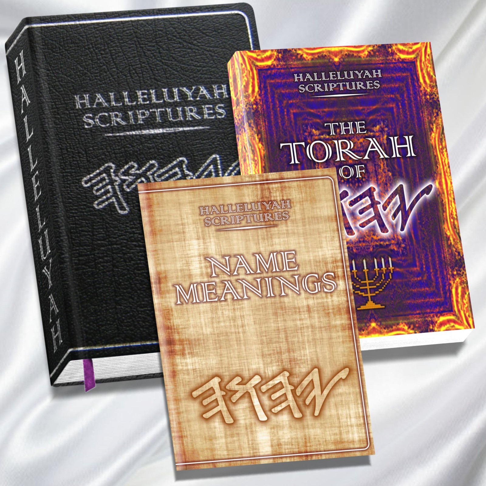 HalleluYah Scriptures Genuine Leather LARGE PRINT & 2 Free Bks & Free Shipping