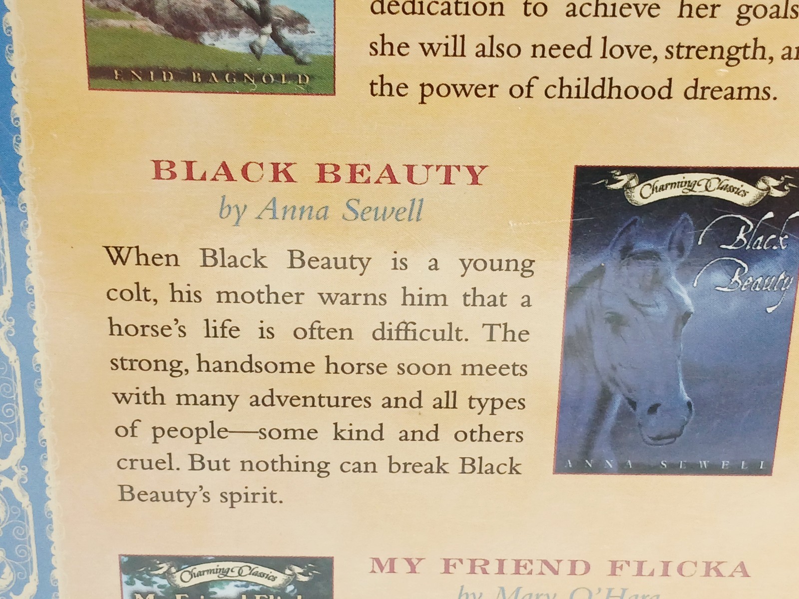 C. Classics Horse Themed 3 Book Boxed Set=with Charm Necklace=Ages 8-12=New