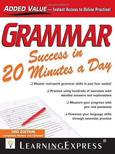 Grammar Success in 20 Minutes a Day – paperback LearningExpress, LLC