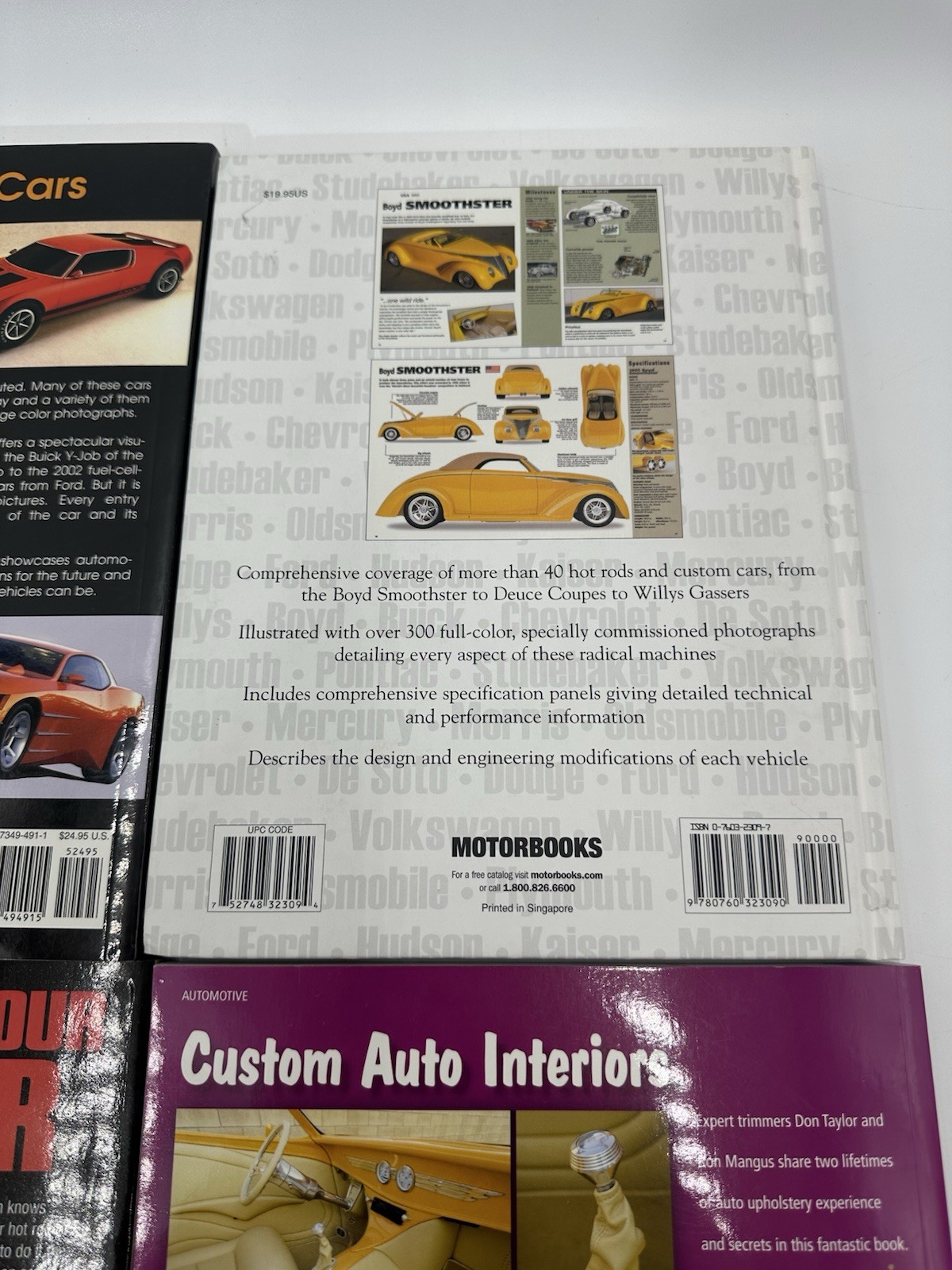 Custom Car Books Lot Of 4 Custom Interiors American Dream Cars Hot Rods Street